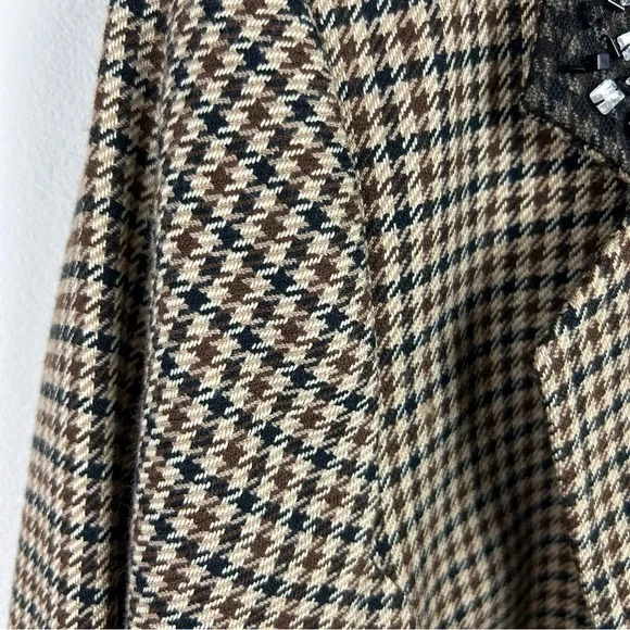 Lane Bryant Houndstooth Blazer beaded collar size: 16 - Picture 5 of 14